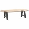 2 db antracitszürke a-alakú acél dohányzóasztal láb 40x(30-31) cm