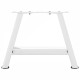 2 db fehér acél dohányzóasztal lábak a-alakú 50x(30-31) cm