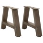 2 db a-alakú dohányzóasztal láb 50x(30-31) cm acél dohányzóasztal láb