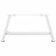 2 db fehér acél dohányzóasztal lábak a-alakú 60x(30-31) cm