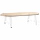 2 db fehér acél dohányzóasztal lábak a-alakú 60x(30-31) cm