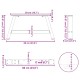 2 db fehér acél dohányzóasztal lábak a-alakú 60x(30-31) cm