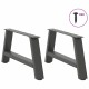 2 db antracit acél dohányzóasztal lábak a-alakú 60x(30-31) cm 2 db antracit acél dohányzóasztal lábak a-alakú 60x(30-31) cm
