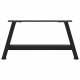 2 db acél fekete dohányzóasztal lábak a-alakú 70x(30-31) cm 2 db acél fekete dohányzóasztal lábak a-alakú 70x(30-31) cm