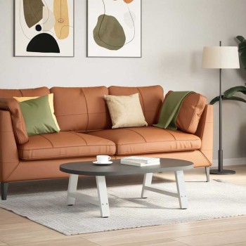 2 db a-alakú fehér dohányzóasztal láb 70 x (30-31) cm acél