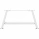 2 db fehér acél dohányzóasztal lábak a-alakú 70x(30-31) cm