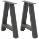 2 db antracit acél dohányzóasztal lábak a-alakú 38x(42-43) cm 2 db antracit acél dohányzóasztal lábak a-alakú 38x(42-43) cm