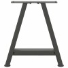 2 db antracitszürke a-alakú acél dohányzóasztal láb 38x(42-43) cm
