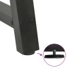 2 db antracitszürke a-alakú acél dohányzóasztal láb 38x(42-43) cm