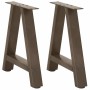 2 db a-alakú dohányzóasztal láb 38x(42-43) cm acél