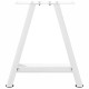2 db fehér acél dohányzóasztal lábak a-alakú 50x(42-43) cm