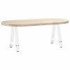 2 db a-alakú fehér dohányzóasztal láb 50 x (42-43) cm acél