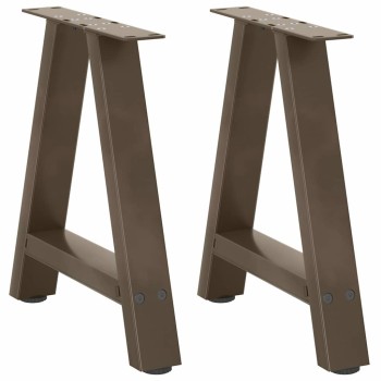 2 db a-alakú dohányzóasztal láb 50x(42-43) cm acél dohányzóasztal láb