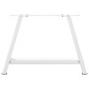2 db a-alakú dohányzóasztal láb fehér 60 x (42-43) cm acél dohányzóasztal láb