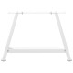 2 db fehér acél dohányzóasztal lábak a-alakú 60x(42-43) cm