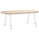 2 db fehér acél dohányzóasztal lábak a-alakú 60x(42-43) cm