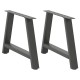 2 db antracit acél dohányzóasztal lábak a-alakú 60x(42-43) cm