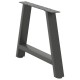 2 db antracit acél dohányzóasztal lábak a-alakú 60x(42-43) cm