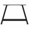 2 db a-alakú fekete dohányzóasztal láb 70 x (42-43) cm acél
