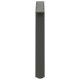 2 db antracit acél dohányzóasztal lábak a-alakú 70x(42-43) cm