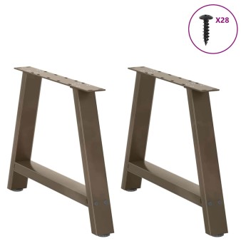 2 db a-alakú dohányzóasztal láb 70 x (42-43) cm acél