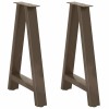 2 db a-alakú étkezőasztal láb 50x(72-73) cm acél