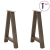 2 db a-alakú étkezőasztal láb 50x(72-73) cm acél