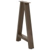 2 db a-alakú étkezőasztal láb 50x(72-73) cm acél