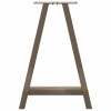 2 db a-alakú étkezőasztal láb 50x(72-73) cm acél