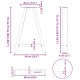 2 db antracit acél dohányzóasztal lábak a-alakú 60x(72-73) cm