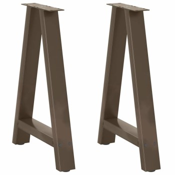 2 db a-alakú étkezőasztal láb 60x(72-73) cm acél