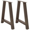 2 db a-alakú étkezőasztal láb 70x(72-73) cm acél