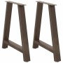 2 db a-alakú étkezőasztal láb 70x(72-73) cm acél