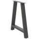 2 db antracit acél dohányzóasztal lábak a-alakú 80x(72-73) cm