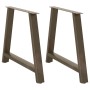 2 db a-alakú étkezőasztal láb 90 x (72-73) cm acél