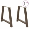 2 db a-alakú étkezőasztal láb 90 x (72-73) cm acél