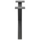 2 db antracit acél dohányzóasztal lábak x-alakú 60x(30-31) cm