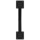 2 db acél fekete dohányzóasztal lábak x-alakú 60x(42-43) cm