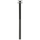 2 db antracit acél étkezőasztal lábak x-alakú 60x(72-73) cm