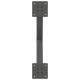 2 db antracit acél étkezőasztal lábak x-alakú 60x(72-73) cm
