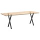 2 db antracit acél étkezőasztal lábak x-alakú 60x(72-73) cm