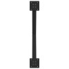 2 db x alakú étkezőasztal láb fekete, 70 x (72-73) cm acél
