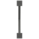 2 db antracit acél étkezőasztal lábak x-alakú 70x(72-73) cm