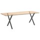 2 db antracit acél étkezőasztal lábak x-alakú 70x(72-73) cm