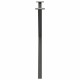 2 db antracit acél étkezőasztal lábak x-alakú 90x(72-73) cm