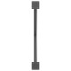 2 db antracit acél étkezőasztal lábak x-alakú 90x(72-73) cm