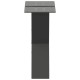 2 db antracit acél dohányzóasztal lábak x-alakú 40x(30-31) cm