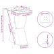 2 db antracit acél dohányzóasztal lábak x-alakú 40x(30-31) cm