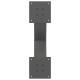 2 db antracit acél dohányzóasztal lábak x-alakú 50x(30-31) cm