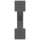 2 db antracit acél dohányzóasztal lábak x-alakú 60x(30-31) cm